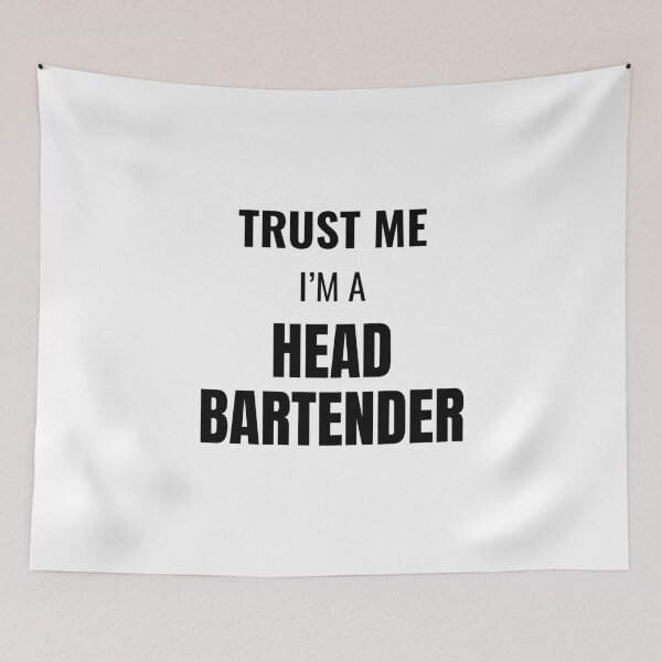 Item preview, Trust Me I'm a Head Bartender (Black) designed and sold by ShipCrewNation.