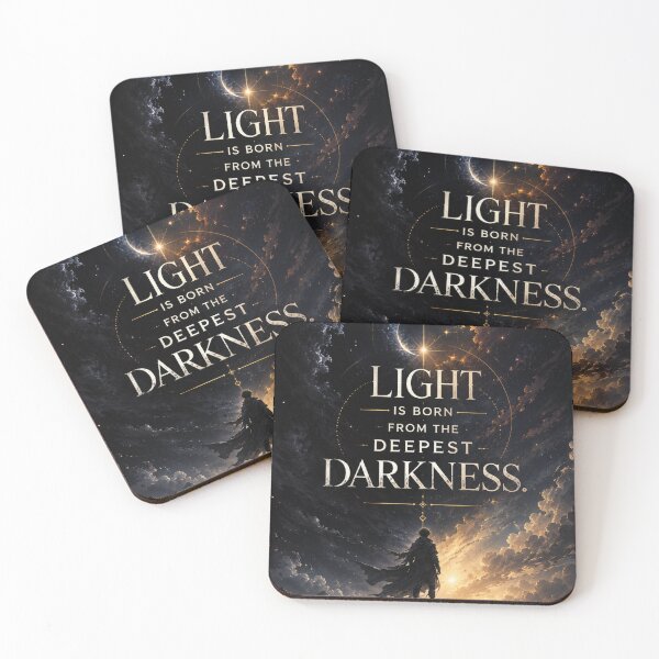 Item preview, Light Is Born From the Deepest Darkness – Inspirational Fantasy Art designed and sold by UniverseShade.