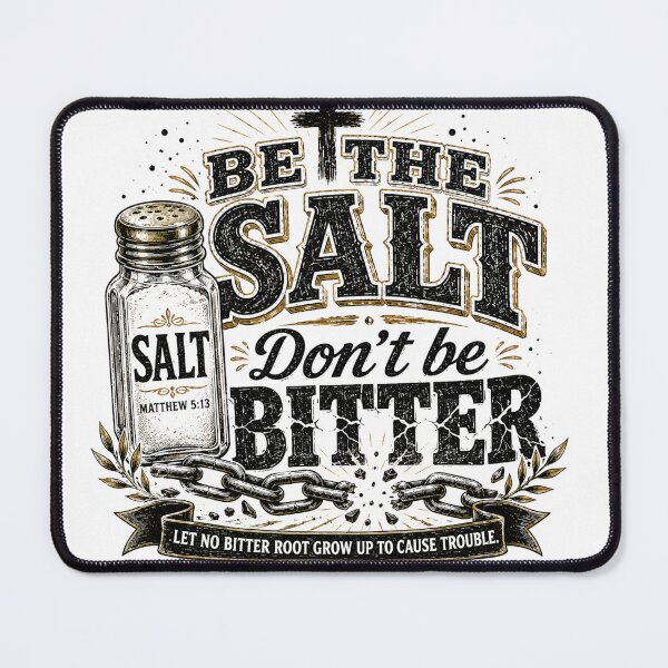 Item preview, Be the Salt Don’t Be Bitter Christian Design designed and sold by ButterflyHolly Resource.