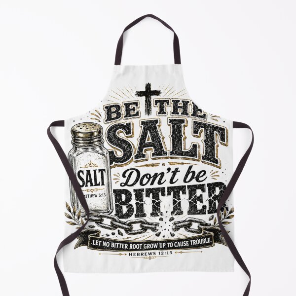 Item preview, Be the Salt Don’t Be Bitter Christian Design designed and sold by ButterflyHolly Resource.