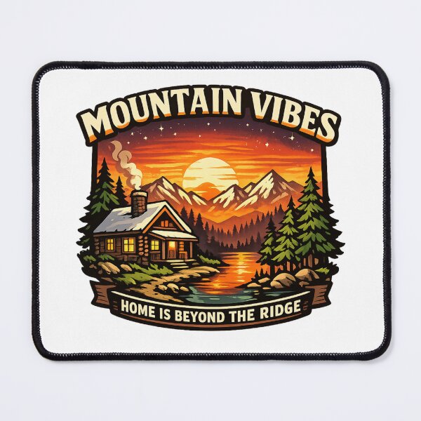 Item preview, Home Is Beyond The Ridge Mountain Vibes designed and sold by DPBTees70.