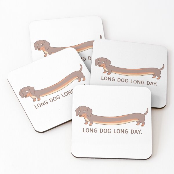 Item preview, Long Dog Long Day | Funny Lazy Dachshund Meme Shirt Design designed and sold by jgoteiner.