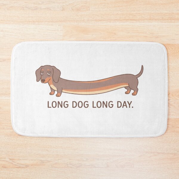 Item preview, Long Dog Long Day | Funny Lazy Dachshund Meme Shirt Design designed and sold by jgoteiner.