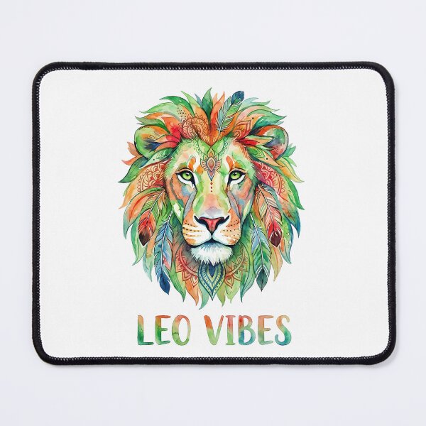 Item preview, Leo Vibes Watercolor Lion designed and sold by Debbie Schulte.