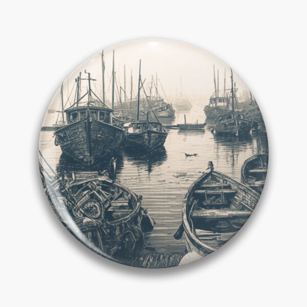 Item preview, Dead Harbor – Where Silence Lives Vintage Nautical T-Shirt | Haunted Fishing Harbor Gothic Coastal Design designed and sold by Vvmd.