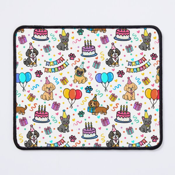 Item preview, Puppy Birthday Party Celebration Pattern designed and sold by CI Creative Design LLC.