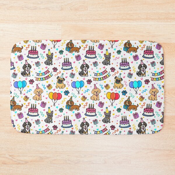 Item preview, Puppy Birthday Party Celebration Pattern designed and sold by CI Creative Design LLC.