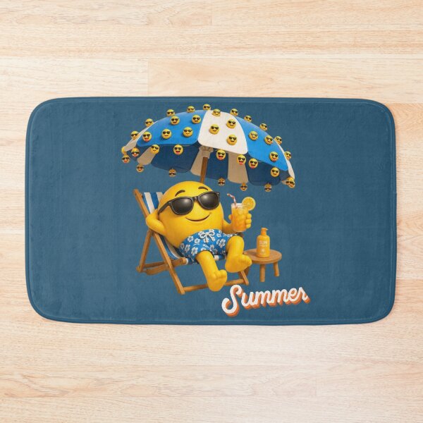 Item preview, Cute Summer Emoji Relaxing Beach Design designed and sold by A touch of creativity.