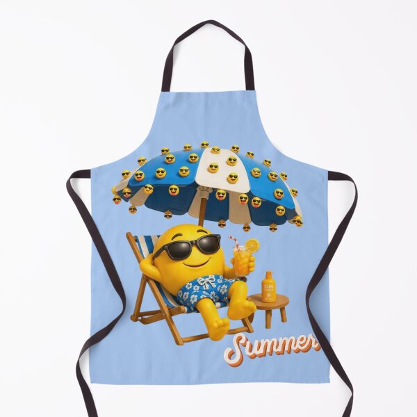 Item preview, Cute Summer Emoji Relaxing Beach Design designed and sold by A touch of creativity.