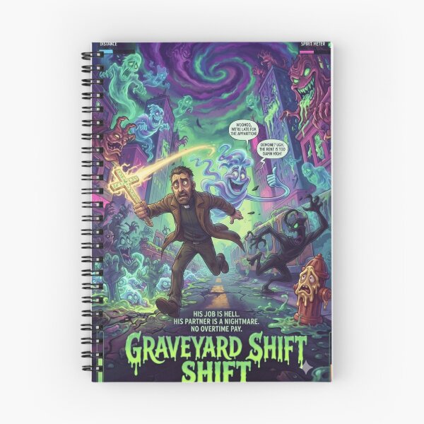 Item preview, Graveyard Shift, Spooky 2D Art designed and sold by jafcreation.