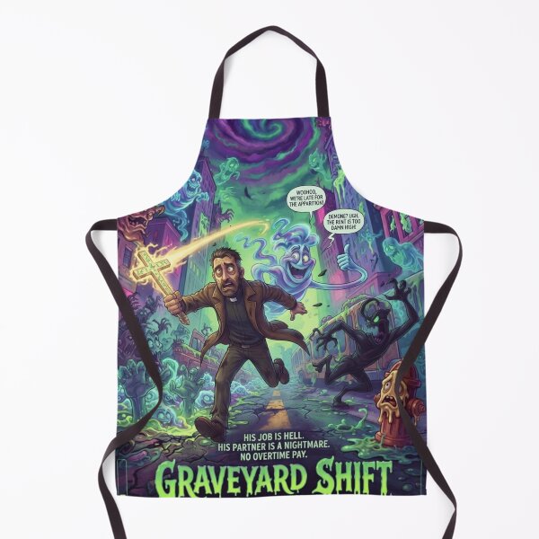 Item preview, Graveyard Shift, Spooky 2D Art designed and sold by jafcreation.