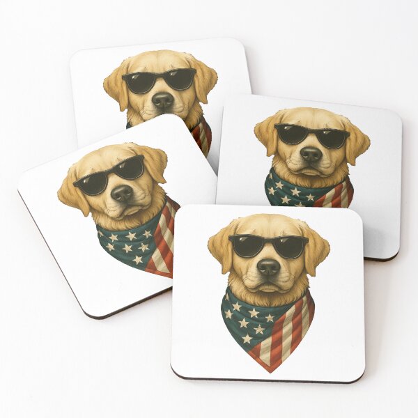Item preview, Cool Labrador Retriever American Flag Patriotic Dog designed and sold by artCreativeColony.