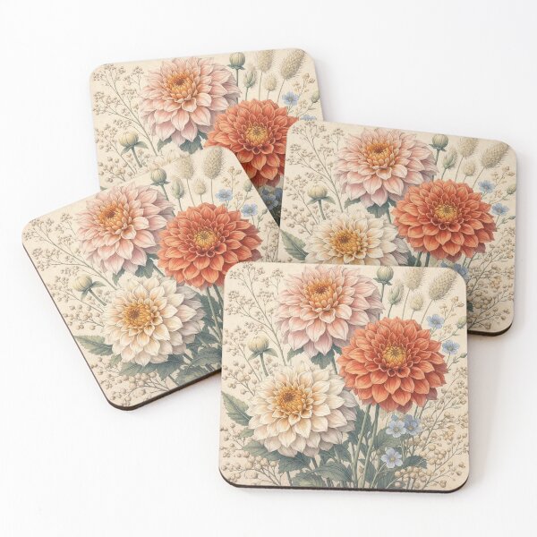 Item preview, Vintage Dahlia Botanical Illustration designed and sold by Rutvain.