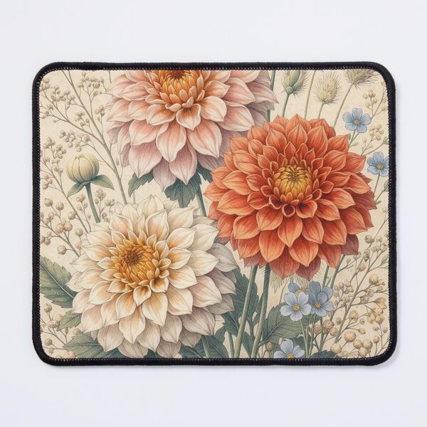 Item preview, Vintage Dahlia Botanical Illustration designed and sold by Rutvain.