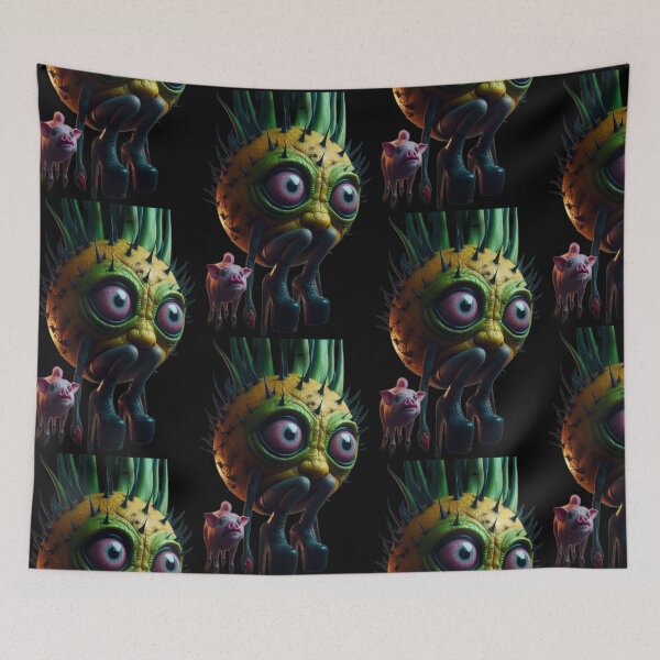 Item preview, Spiky Fruit Monster in Platform Boots with Piglet designed and sold by LujziWorld.