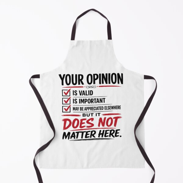 Item preview, Your Opinion Is Valid Elsewhere Funny Checklist designed and sold by WordsplusFabric.