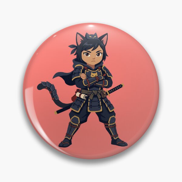 Item preview, Kawaii Samurai Cat Warrior  designed and sold by blindninja.