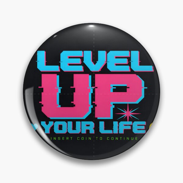 Item preview, Retro Gamer Level Up Your Life T-Shirt Design designed and sold by TrendVoltStudio.