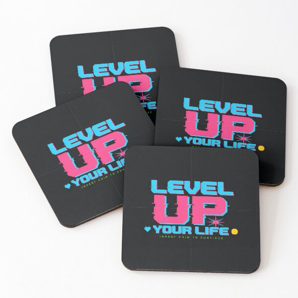 Item preview, Retro Gamer Level Up Your Life T-Shirt Design designed and sold by TrendVoltStudio.