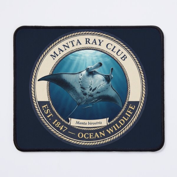 Item preview, Manta Ray Club Vintage Badge designed and sold by CalmCapy Co.