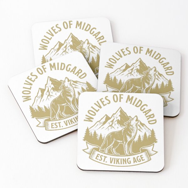 Item preview, Wolves of Midgard Gold Viking Heritage Design designed and sold by GabeMountainArt.