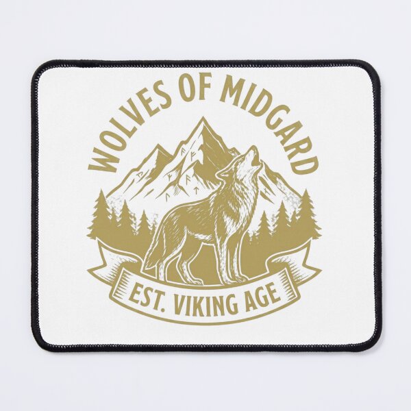 Item preview, Wolves of Midgard Gold Viking Heritage Design designed and sold by GabeMountainArt.