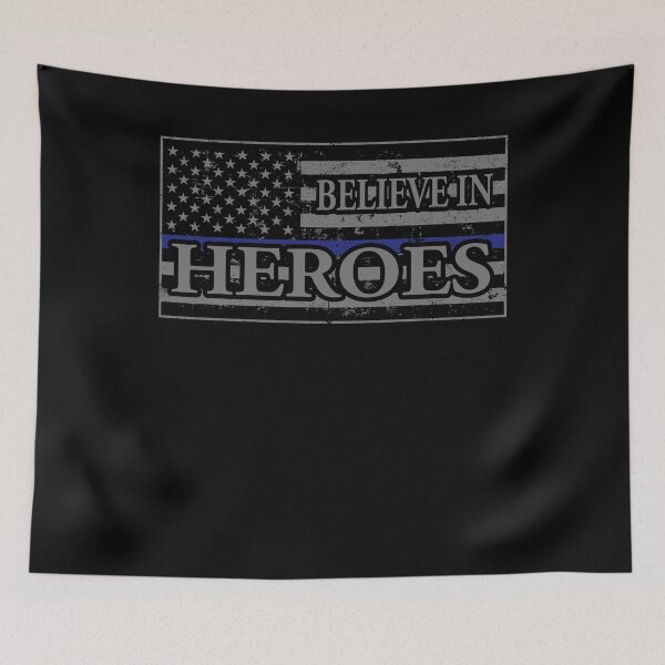 Item preview, Believe In Heroes Police T Shirt designed and sold by shoppzee.
