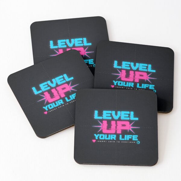 Item preview, Retro Gamer Level Up Your Life T-Shirt Design designed and sold by TrendVoltStudio.