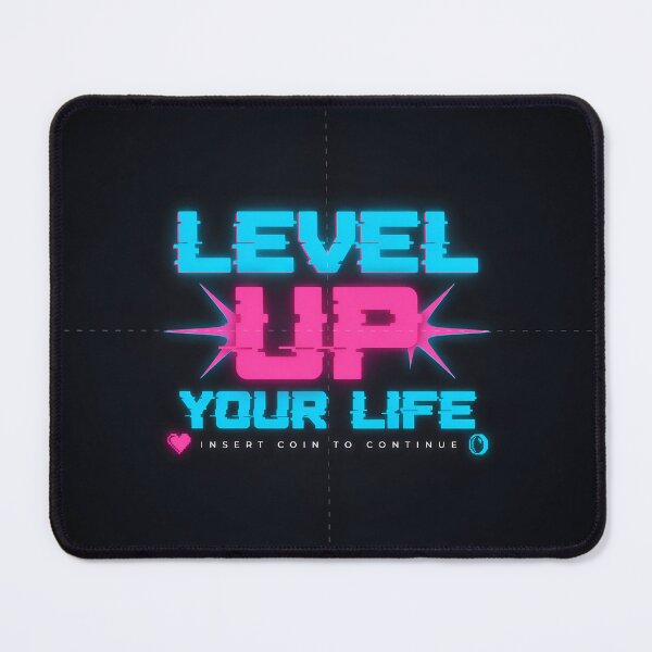 Item preview, Retro Gamer Level Up Your Life T-Shirt Design designed and sold by TrendVoltStudio.