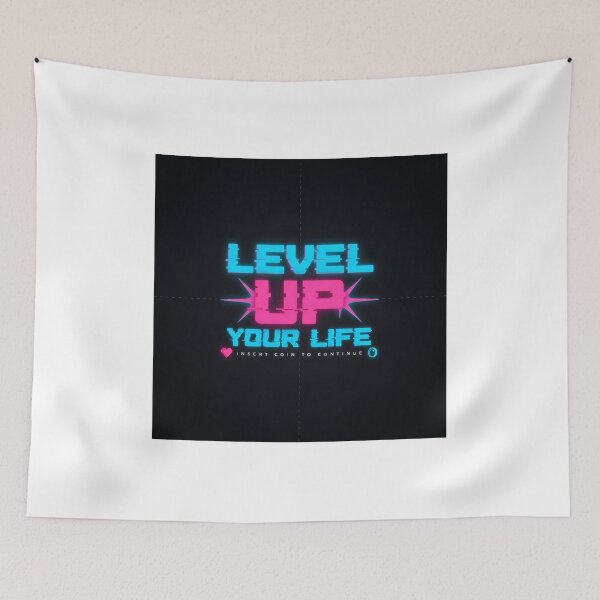 Item preview, Retro Gamer Level Up Your Life T-Shirt Design designed and sold by TrendVoltStudio.