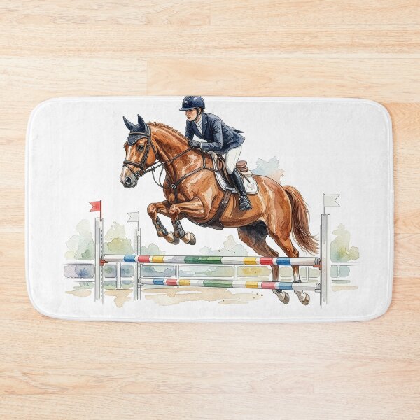 Item preview, Show Jumping Horse Rider Equestrian Art designed and sold by Rutvain.
