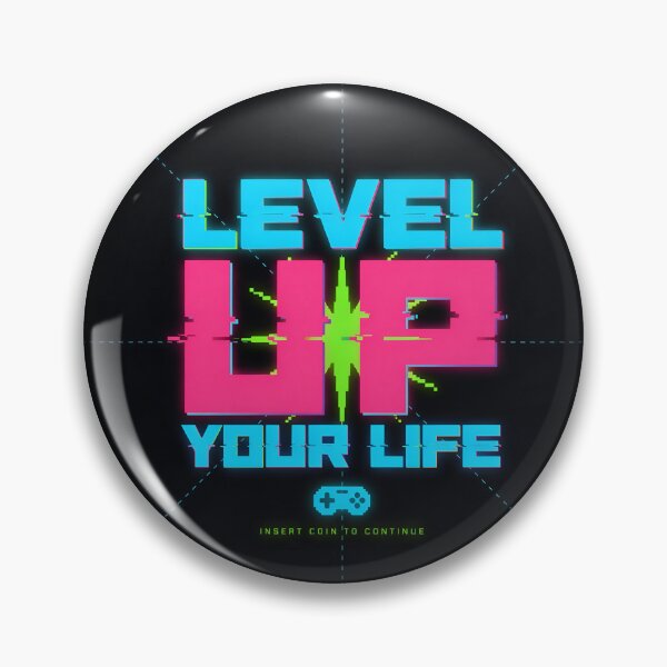 Item preview, Retro Gamer Level Up Your Life T-Shirt Design designed and sold by TrendVoltStudio.