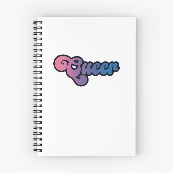 Item preview, Bi pride colors - "Queer" script design designed and sold by art by hannah lang.