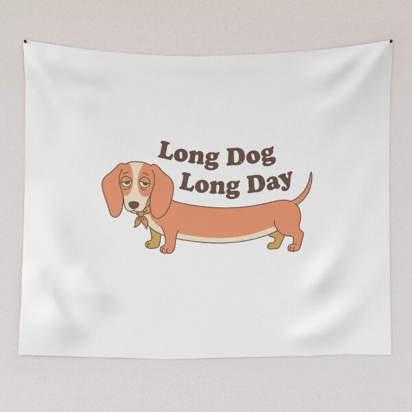 Item preview, Long Dog Long Day | Cozy Retro Dachshund Aesthetic Design designed and sold by jgoteiner.