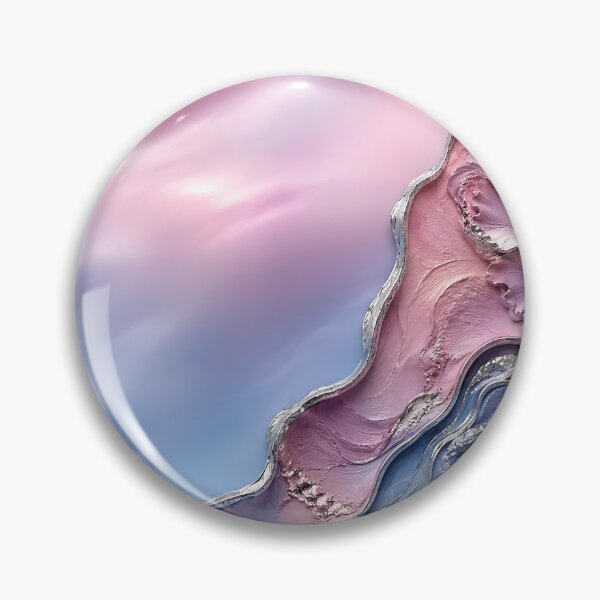 Item preview, Ethereal Pastel Pink and Blue Fluid Impasto Waves designed and sold by Aureva Arts Shop.