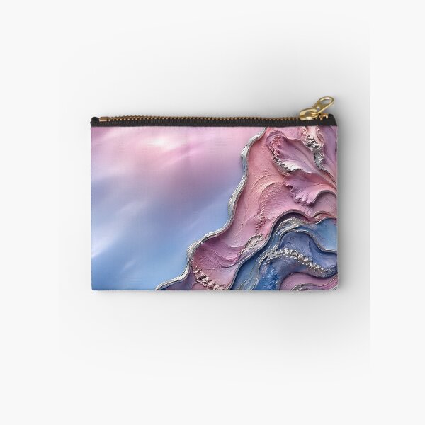 Item preview, Ethereal Pastel Pink and Blue Fluid Impasto Waves designed and sold by Aureva Arts Shop.