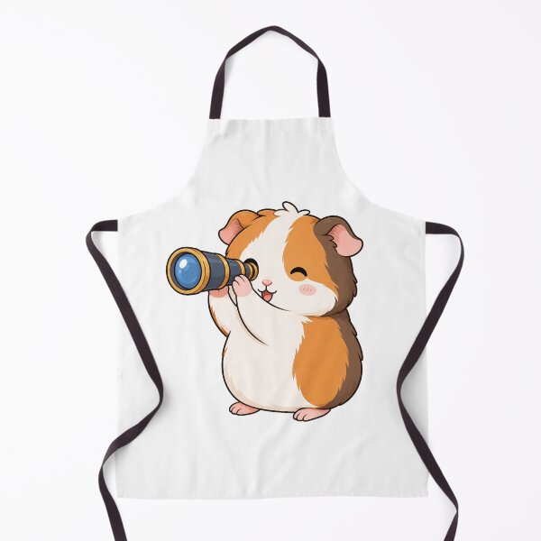 Item preview, Cute Guinea Pig Looking Through Telescope Cartoon Design designed and sold by Seculinator.