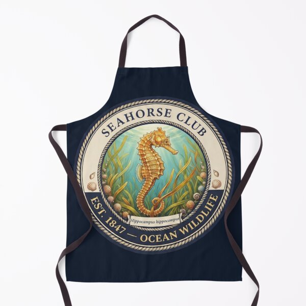 Artikelvorschau, Vintage-Abzeichen des Seahorse Clubs entworfen und verkauft von CalmCapy Co.
