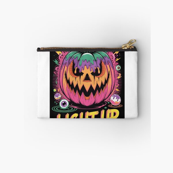 Item preview, Retro Neon Halloween Pumpkin Art Print designed and sold by TrendVoltStudio.