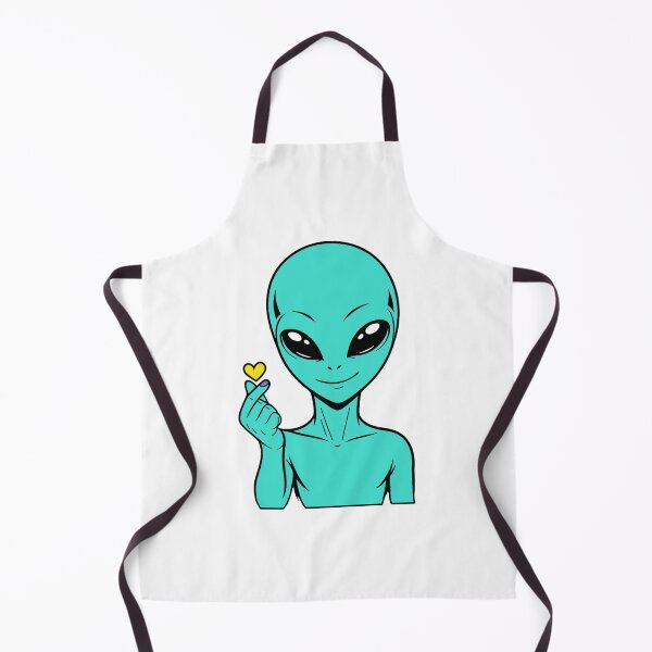 Item preview, ZORGO Alien Finger Heart – Cute Space Alien Love Gesture Sticker designed and sold by The-Visitors.