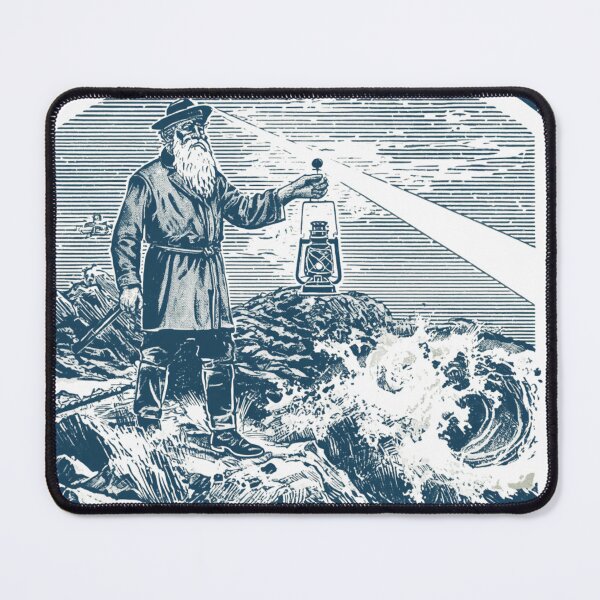 Item preview, The Lighthouse Keeper – Protecting the Last Light Vintage Nautical T-Shirt | Gothic Lighthouse Maritime Design designed and sold by Vvmd.