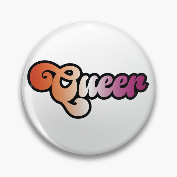 Item preview, Lesbian pride colors - "Queer" script design designed and sold by art by hannah lang.