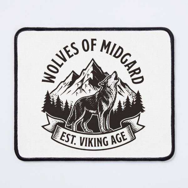 Item preview, Wolves Of Midgard Vintage Norse Mythology Howling Wolf designed and sold by Gabe1983.