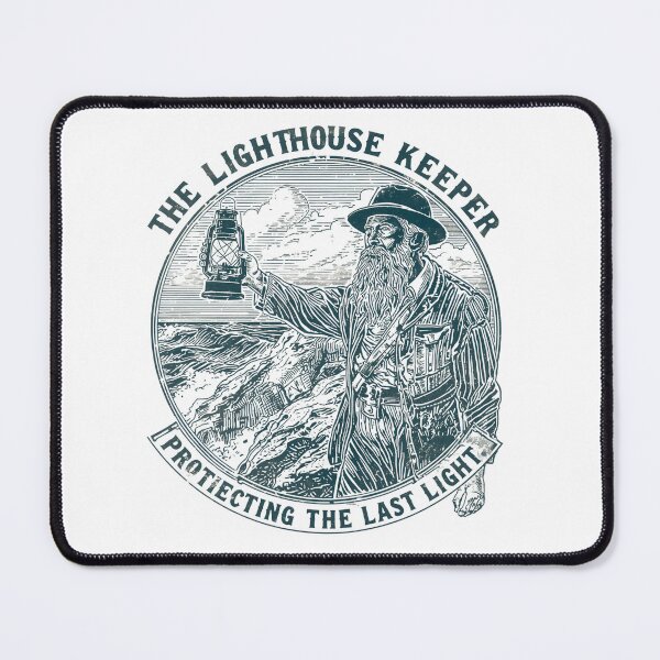 Item preview, The Lighthouse Keeper – Protecting the Last Light Vintage Lighthouse T-Shirt | Retro Nautical Coastal Guardian Design designed and sold by Vvmd.