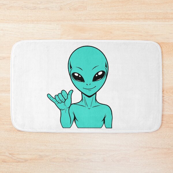 Item preview, ZORGO Alien Shaka Hand Sign – Funny Space Alien Hang Loose Sticker designed and sold by The-Visitors.