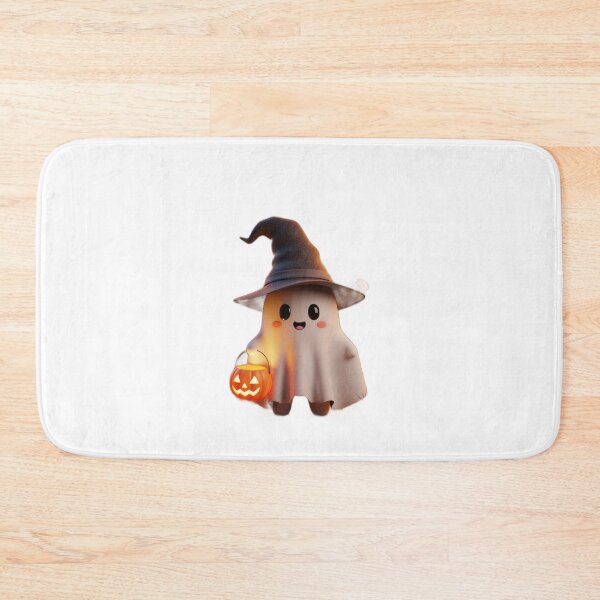 Item preview, Cute Happy Halloween Ghost and Pumpkin Patch Art designed and sold by Hey! your search is end here.