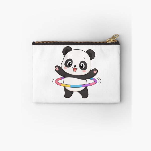 Item preview, Cute Panda Playing with Hula Hoop Cartoon Design designed and sold by Seculinator.