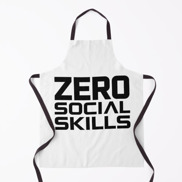 Item preview, Zero Social Skills – Funny Introvert Typography | Minimalist Meme T-Shirt Design designed and sold by Faisal Shah.