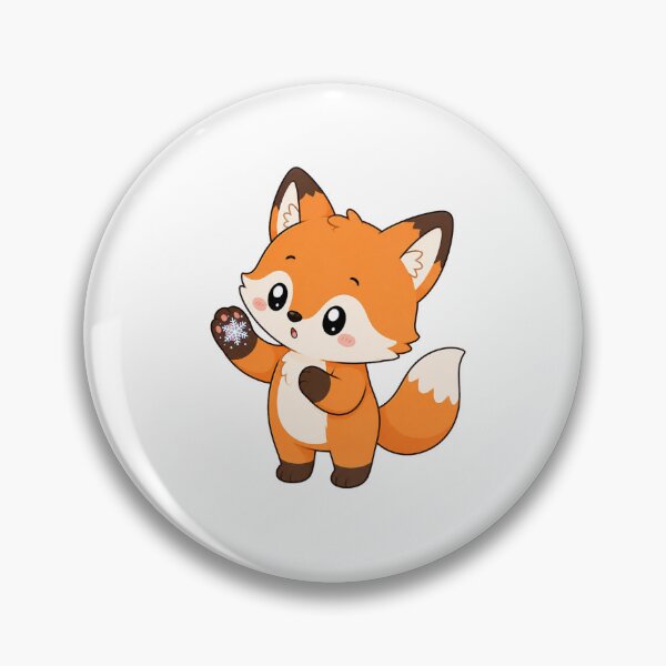 Item preview, Cute Fox Holding Snowflake Cartoon Winter Animal Design designed and sold by Seculinator.