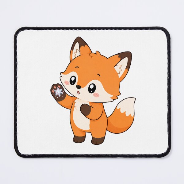 Item preview, Cute Fox Holding Snowflake Cartoon Winter Animal Design designed and sold by Seculinator.